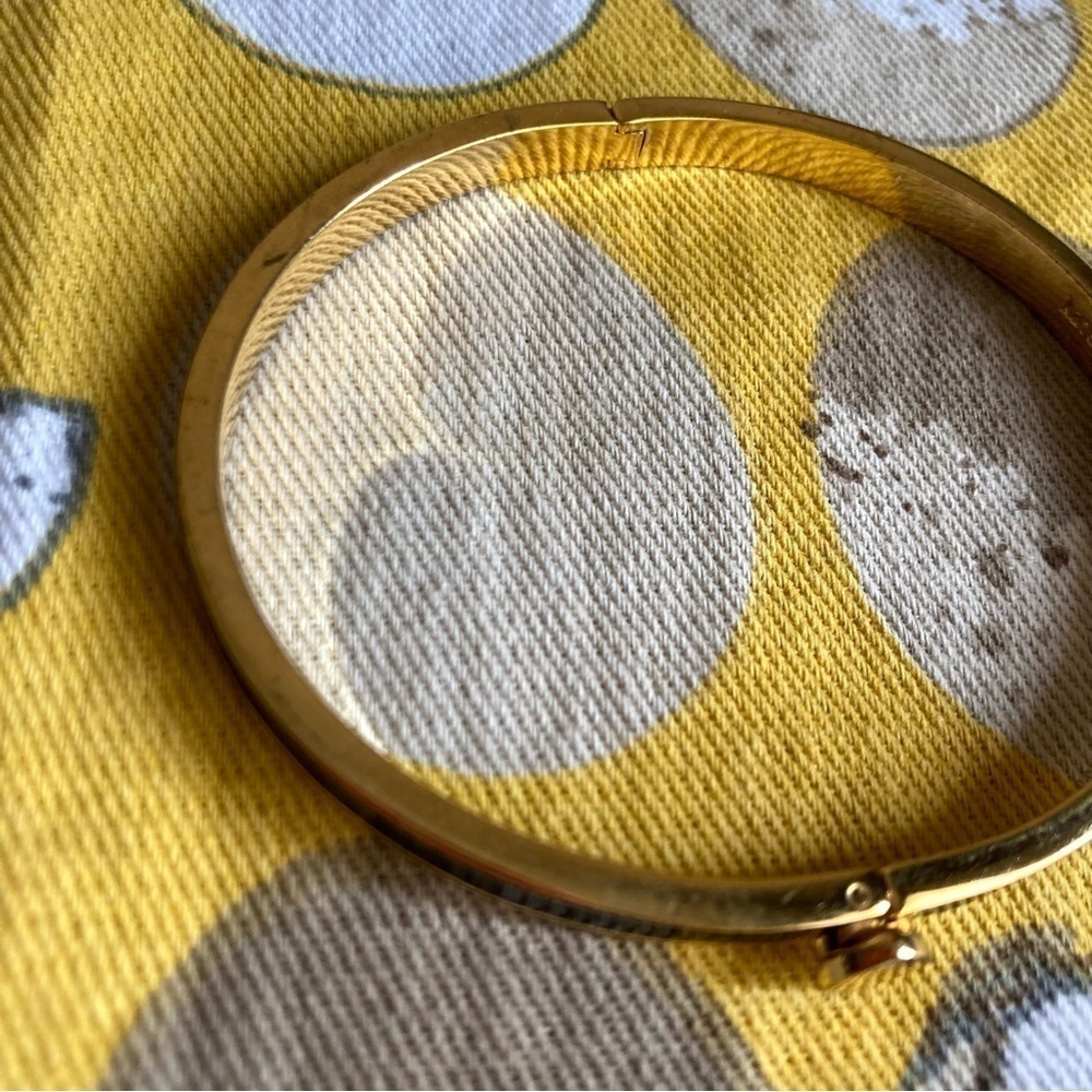 Kate Spade Heritage enamel black and gold bangle - Picture 8 of 13